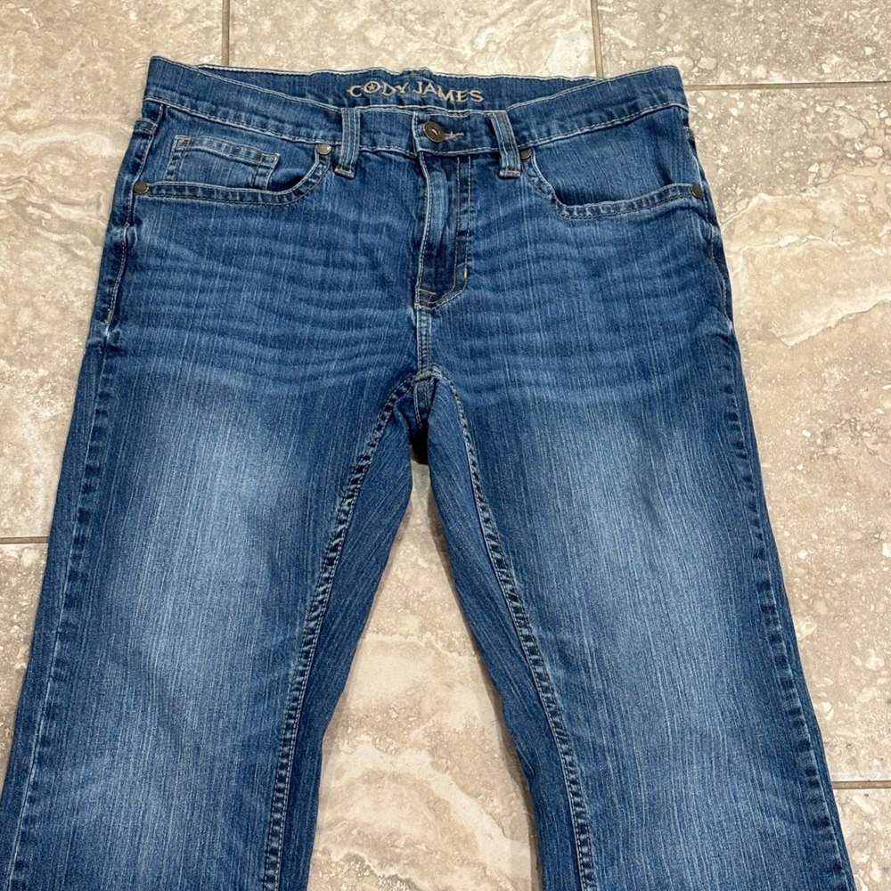 Cody‎ James Mens Medium Wash Straight Leg Western Jeans 33x34 CJFA21J99 Blue - Picture 2 of 16